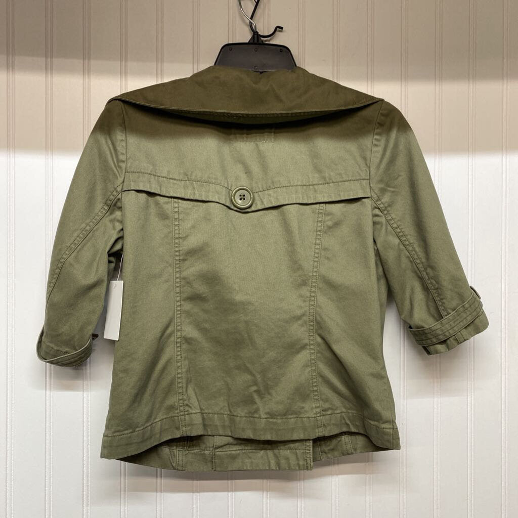 DOUBLE BREASTED CROPPED JACKET