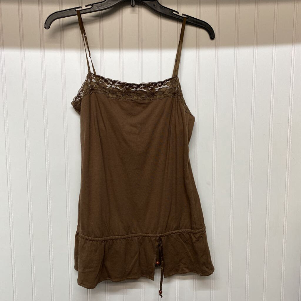 LACE TRIM DRAWSTRING CAMI