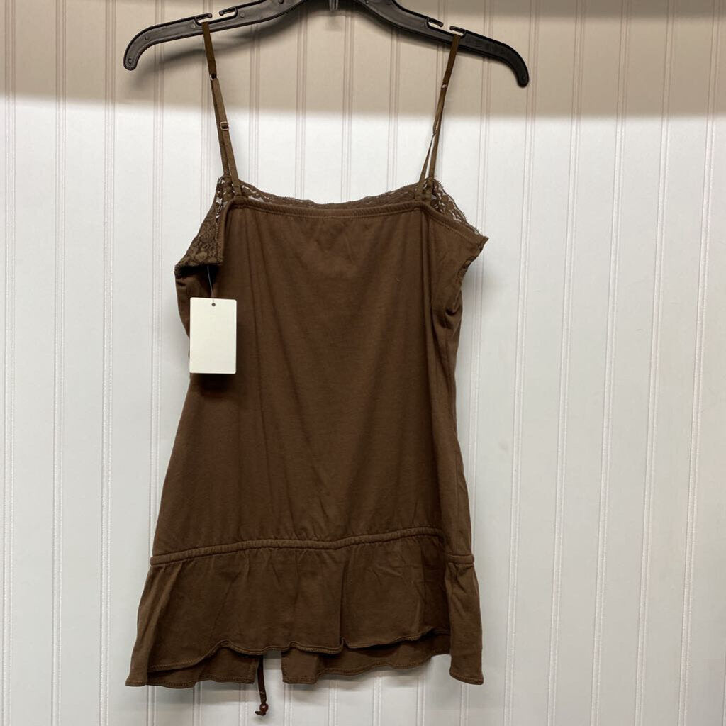 LACE TRIM DRAWSTRING CAMI