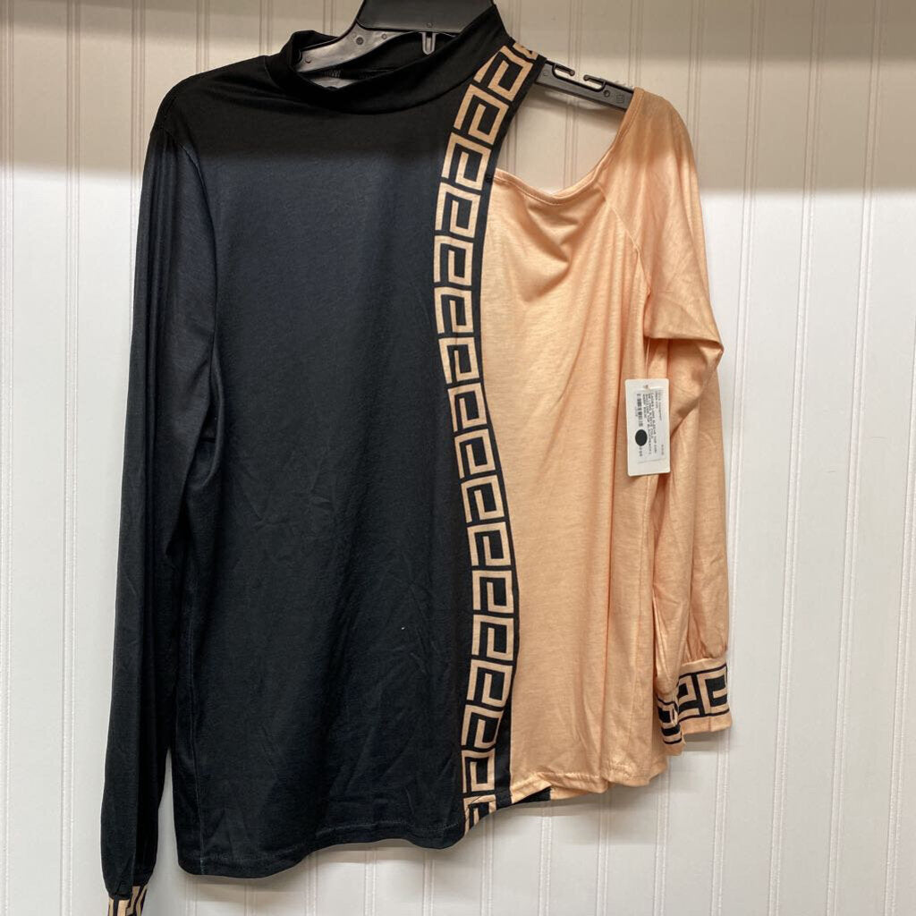 LONG SLEEVE COLD SHOULDER TOP