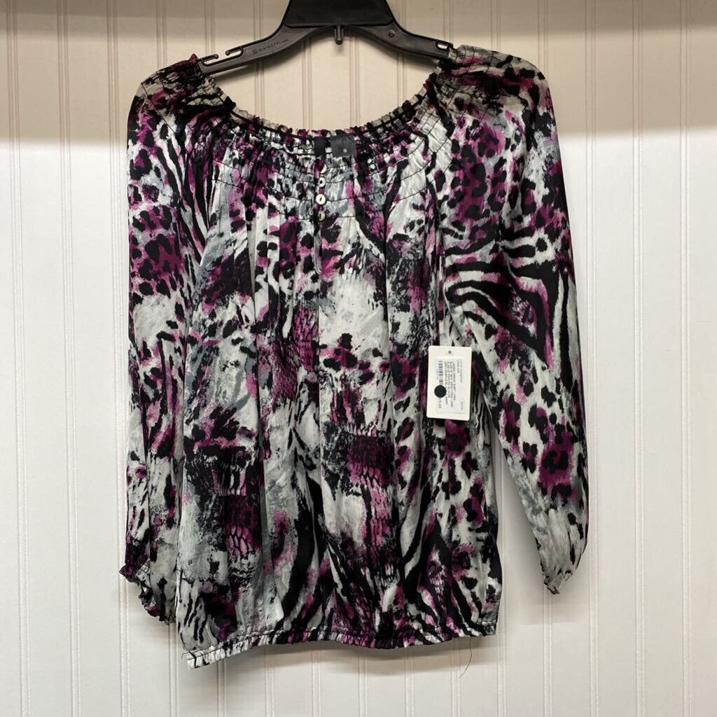 LONG SLEEVE PRINTED BLOUSE