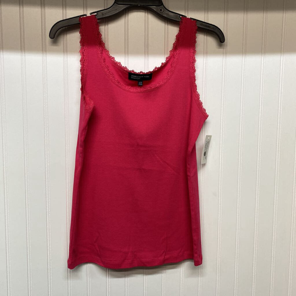 LACE TRIMMED TANK TOP