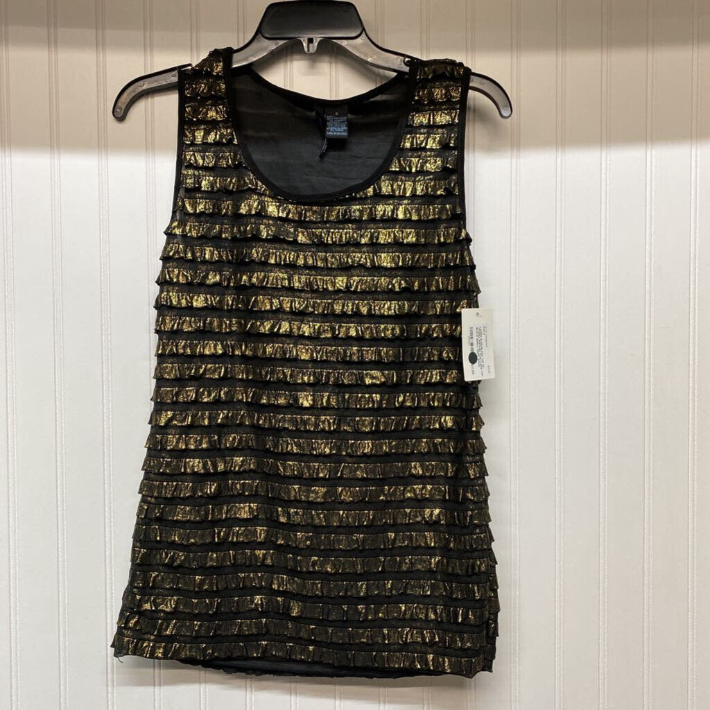 RUFFLED SLEEVLESS TOP
