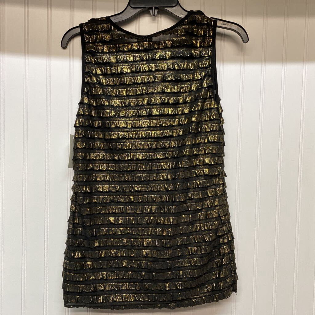 RUFFLED SLEEVLESS TOP