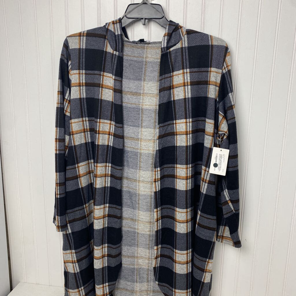 HOODED OPEN FRONT CARDIGAN