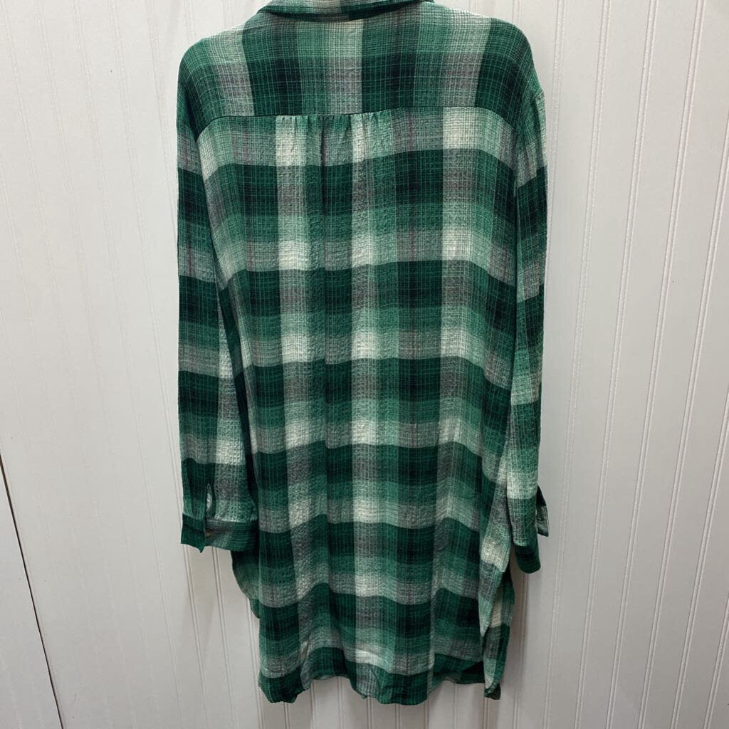 LONG SLEEVE BUTTON UP DRESS