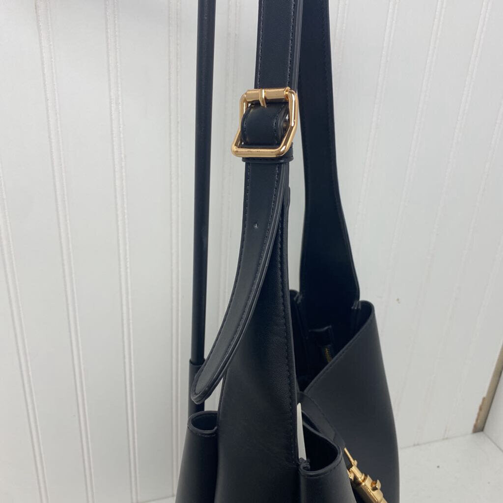 *SOFT VEGAN LEATHER ADJUSTABLE STRAP WITH GOLD CLASP