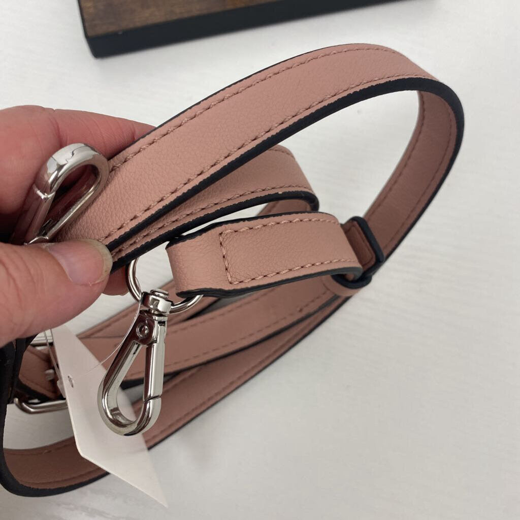 *PINK LEATHER HANDBAG STRAP