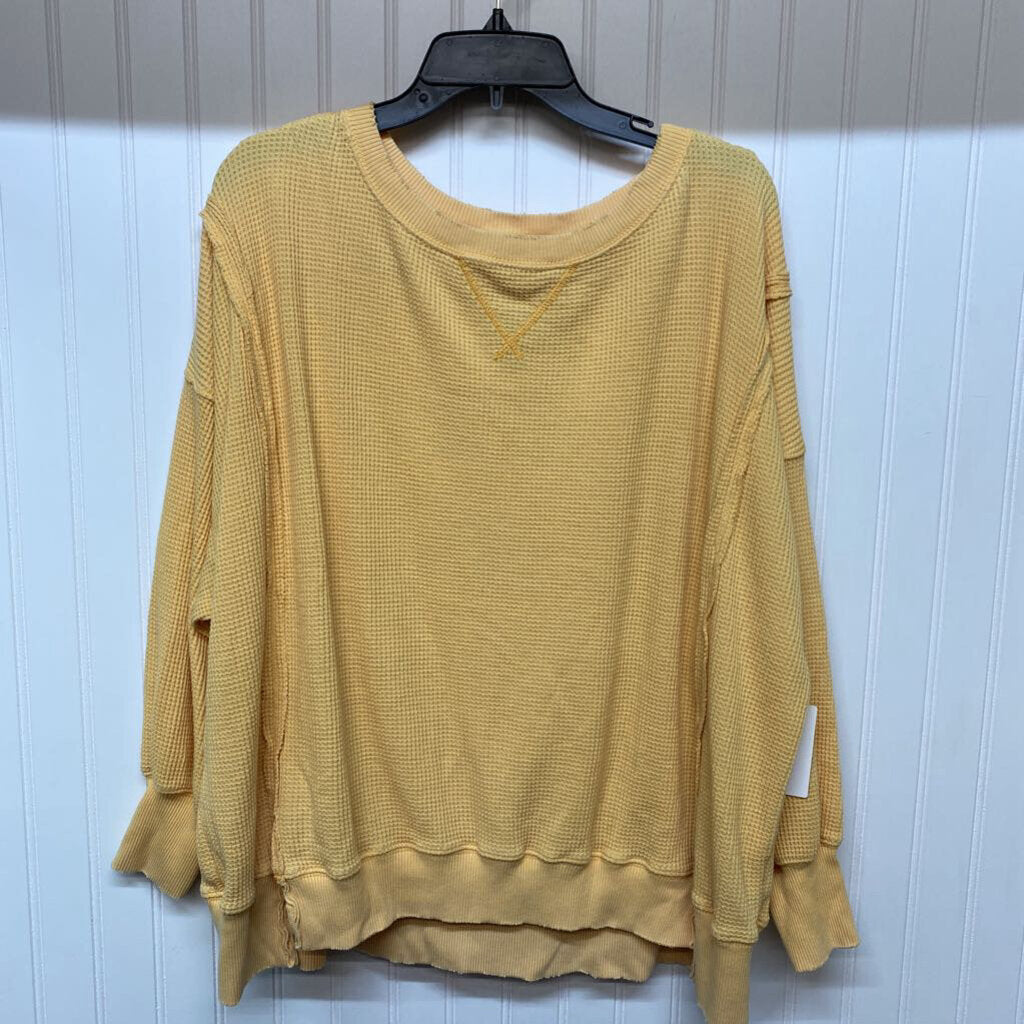 WAFFLE FABRIC LONG SLEEVED
