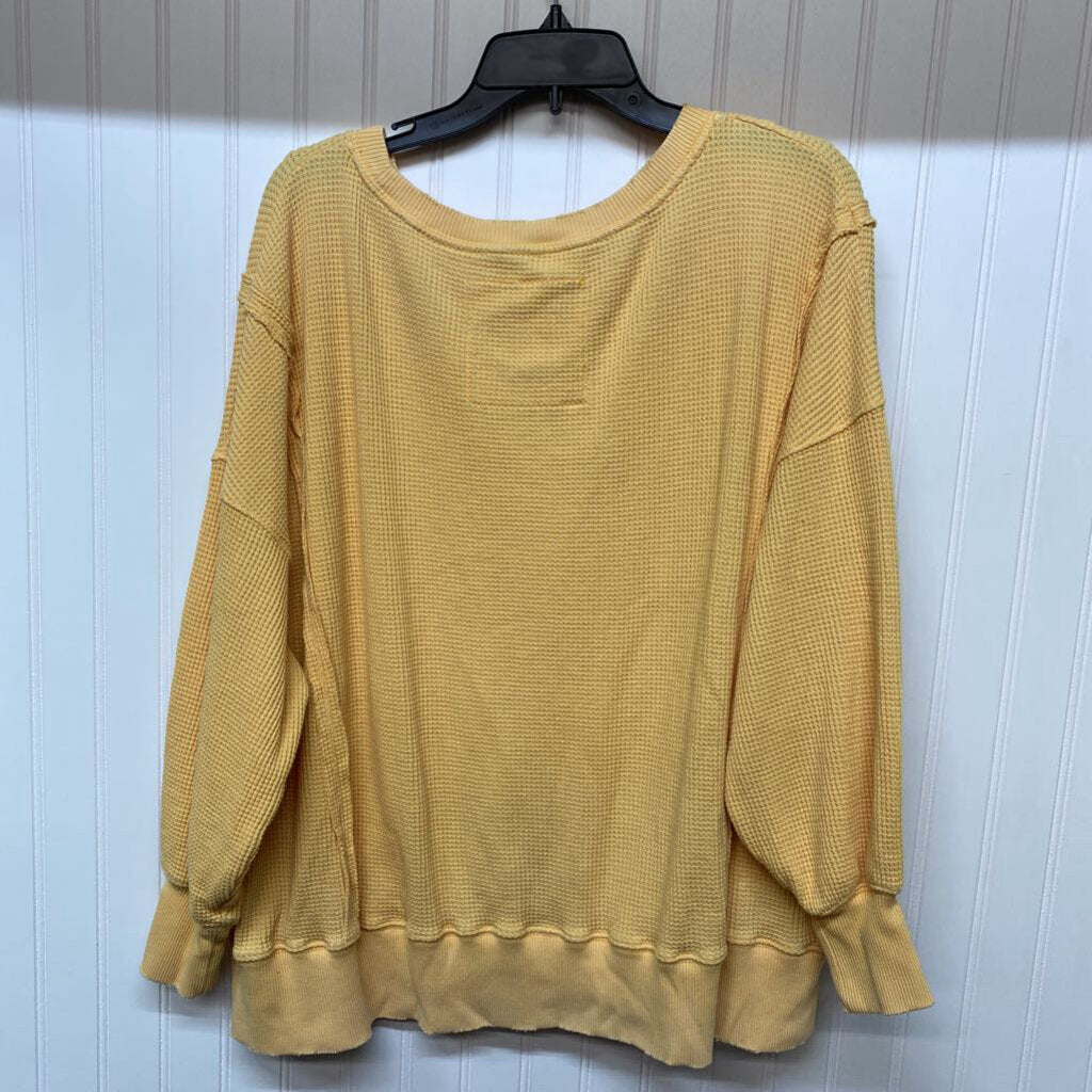 WAFFLE FABRIC LONG SLEEVED