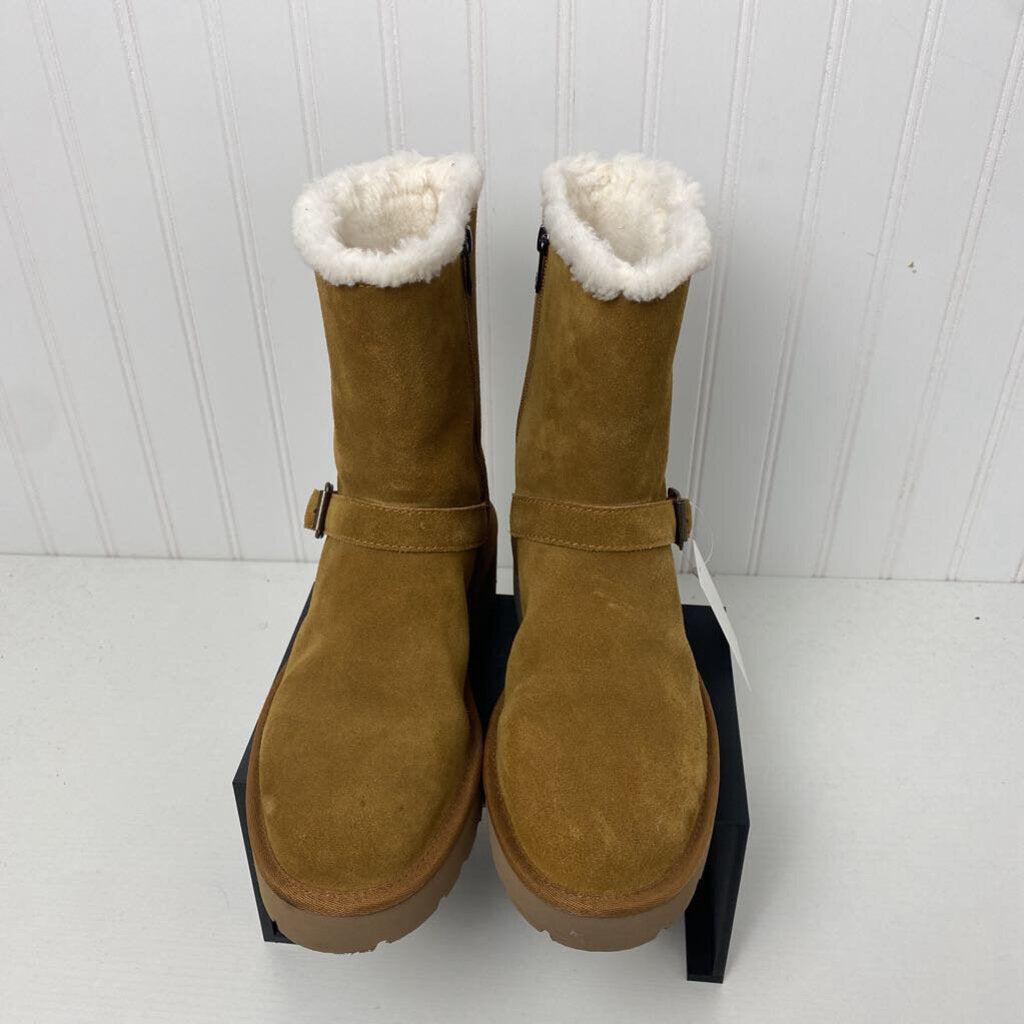 FAUX FUR LINED SUEDE BOOTS