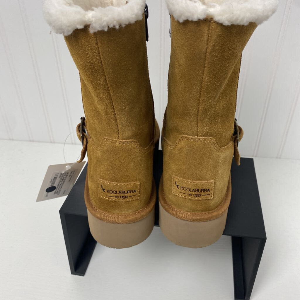 FAUX FUR LINED SUEDE BOOTS