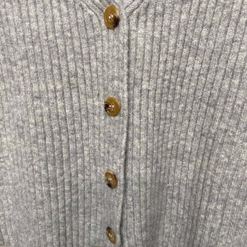 *GRAY SWEATER VEST WITH BROWN BUTTONS