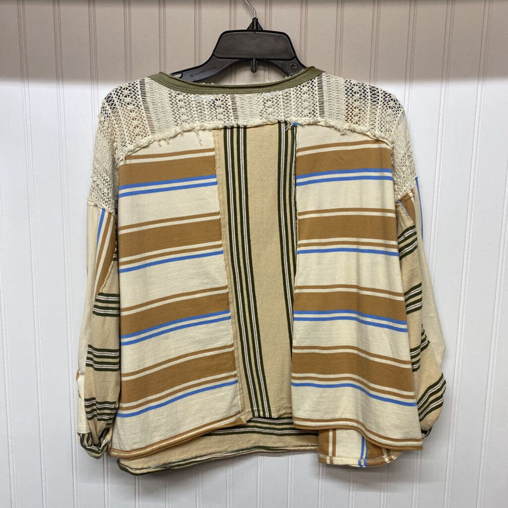 *L/S STRIPE WITH STAR AND LINE ACCENT AND SLEEVES CUFF
