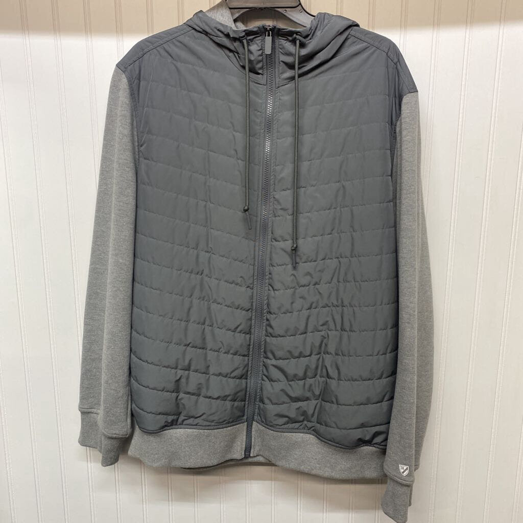*MENS QUILTED MIX MEDIA JACKET