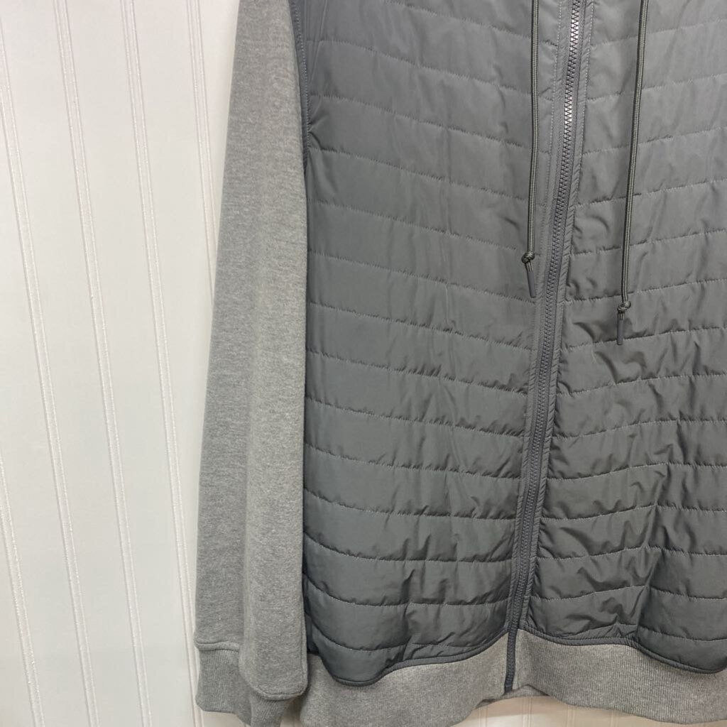 *MENS QUILTED MIX MEDIA JACKET
