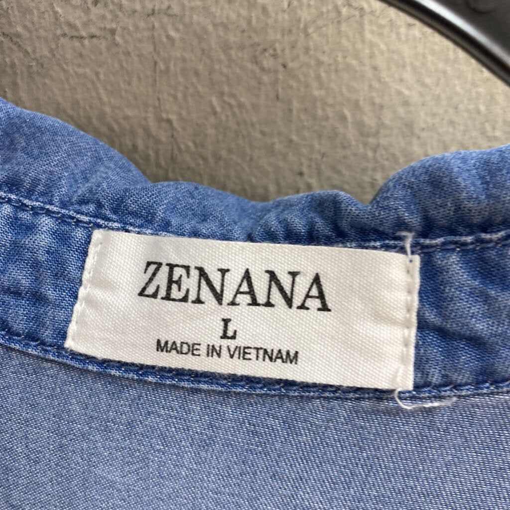 LONG SLEEVE DENIM SHIRT