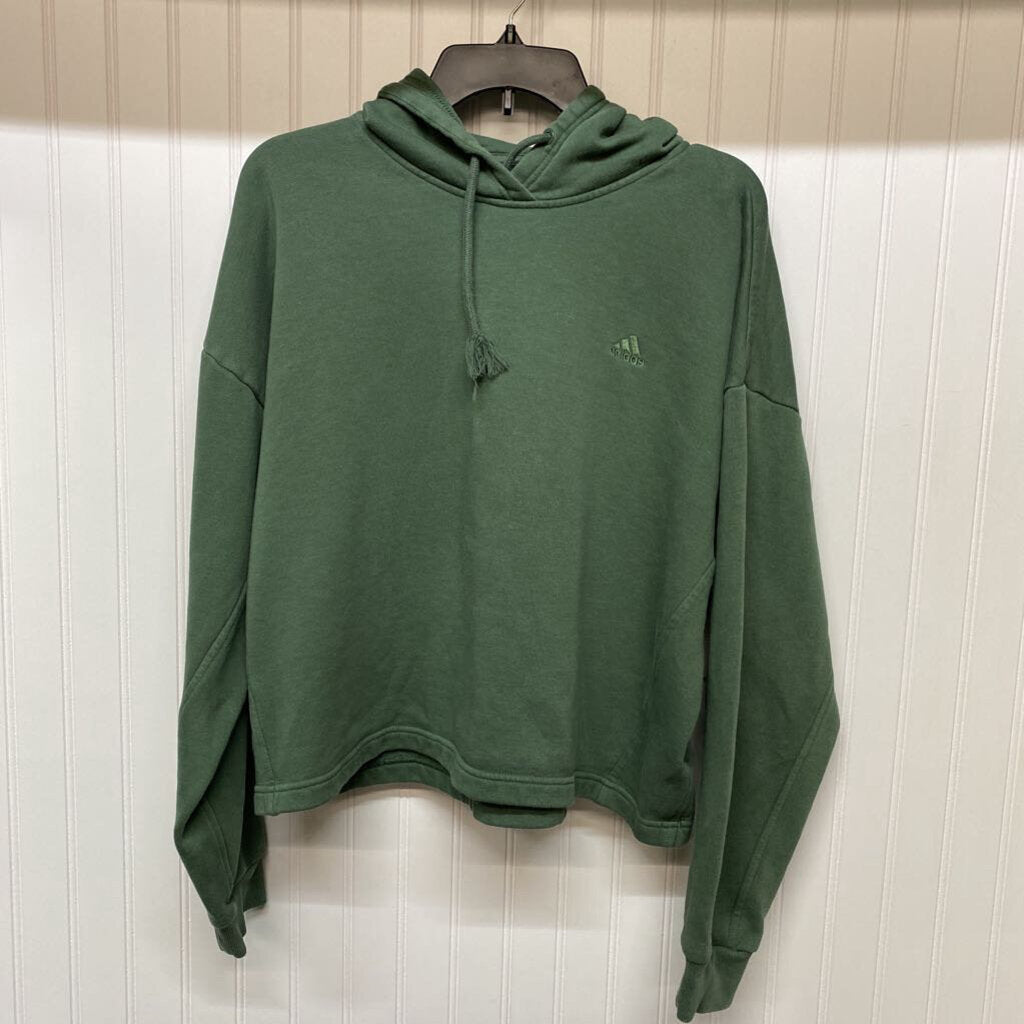 LADIES CROPPED HOODED SWEATSHIRT