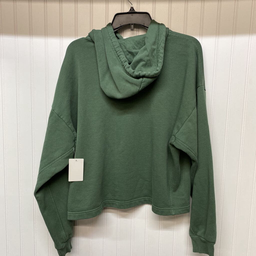 LADIES CROPPED HOODED SWEATSHIRT