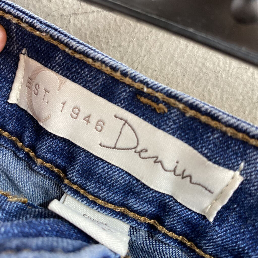 WIDE LEG CURVY DENIM JEANS