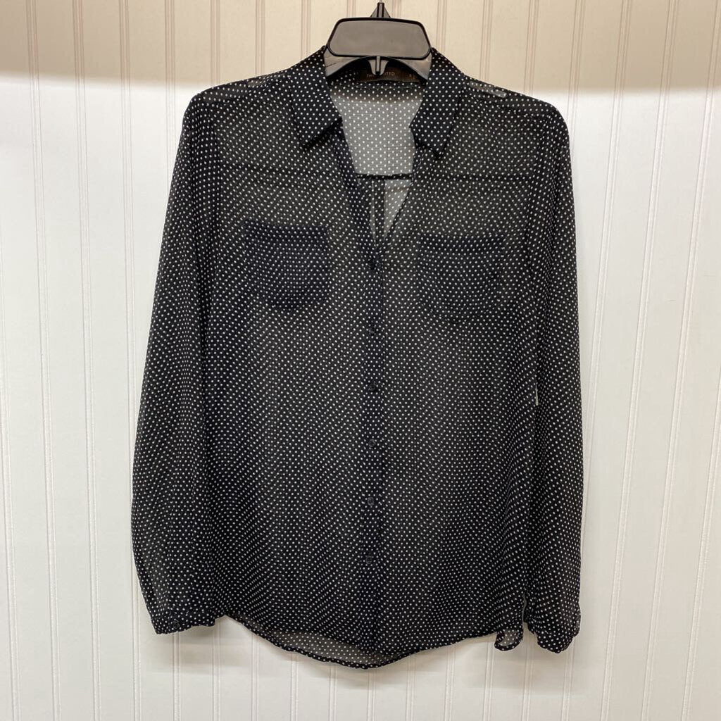 LONG SLEEVE SHEER BUTTON UP SHIRT