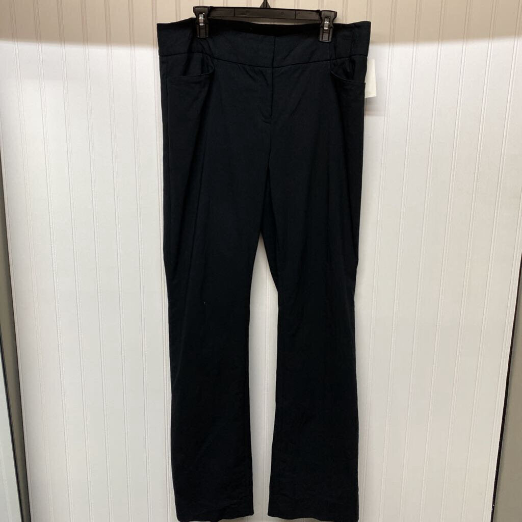 BASIC STRETCH DRESS PANTS WIDE WAIST BAND