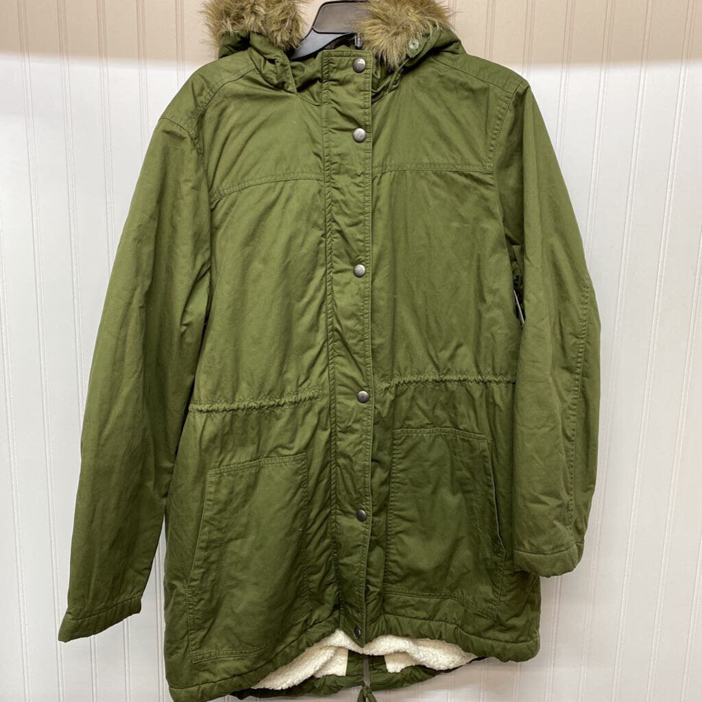 COAT WITH FLEECE HOOD