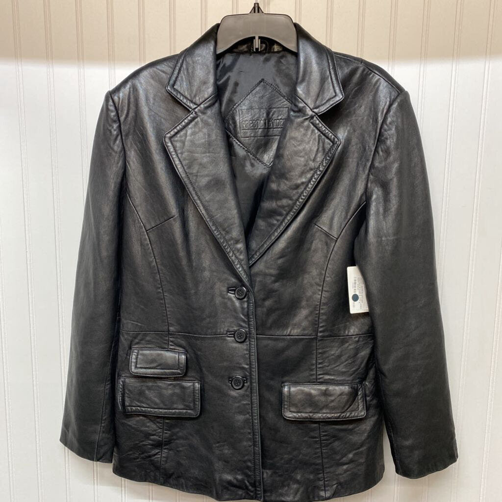LADIES LEATHER BLAZER
