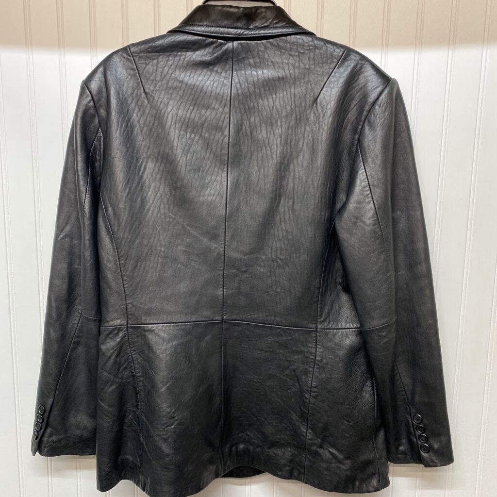 LADIES LEATHER BLAZER