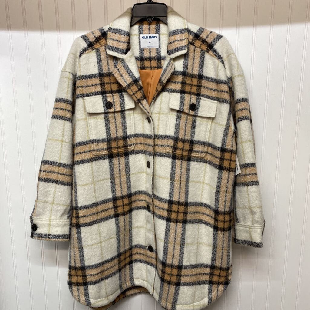 MID LENGTH FLANNEL SHIRT COAT