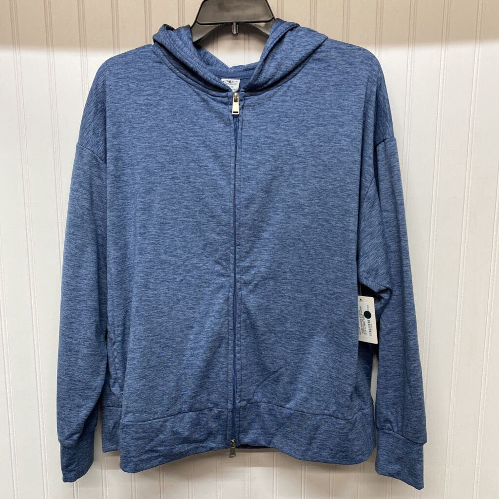 FULL ZIP BLUE HOODIE