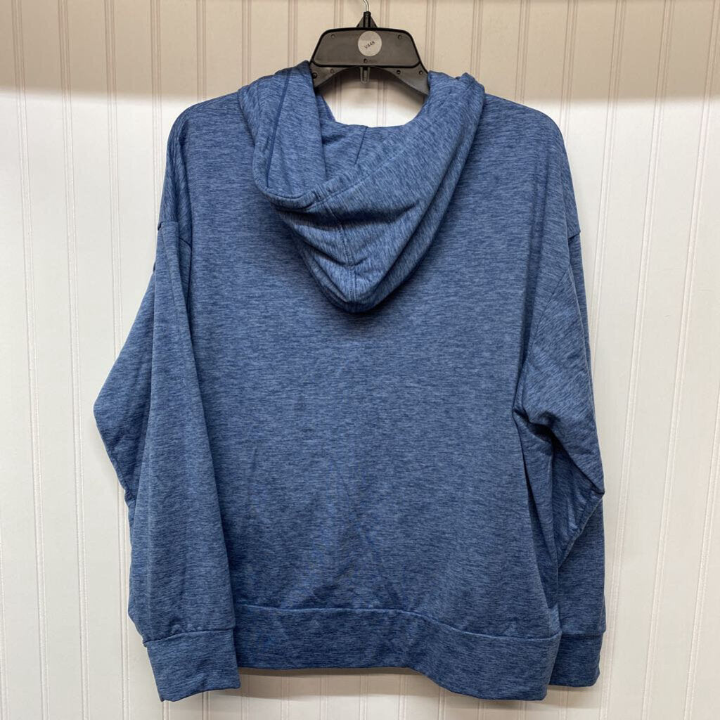 FULL ZIP BLUE HOODIE