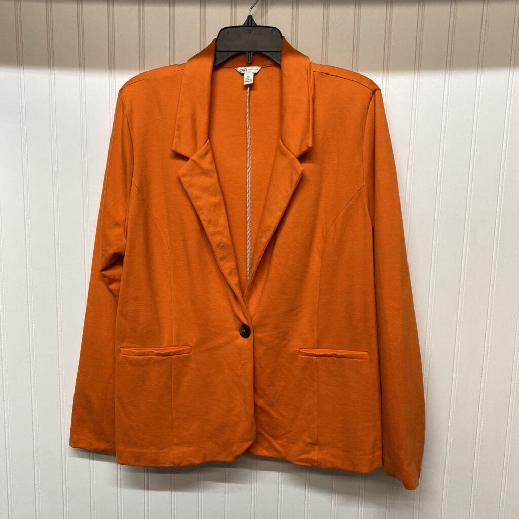 ORANGE DRESS BLAZER BASIC KNIT