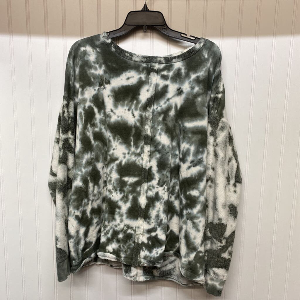TIE DYED SWEATSHIRT DISTRESSED LOOK