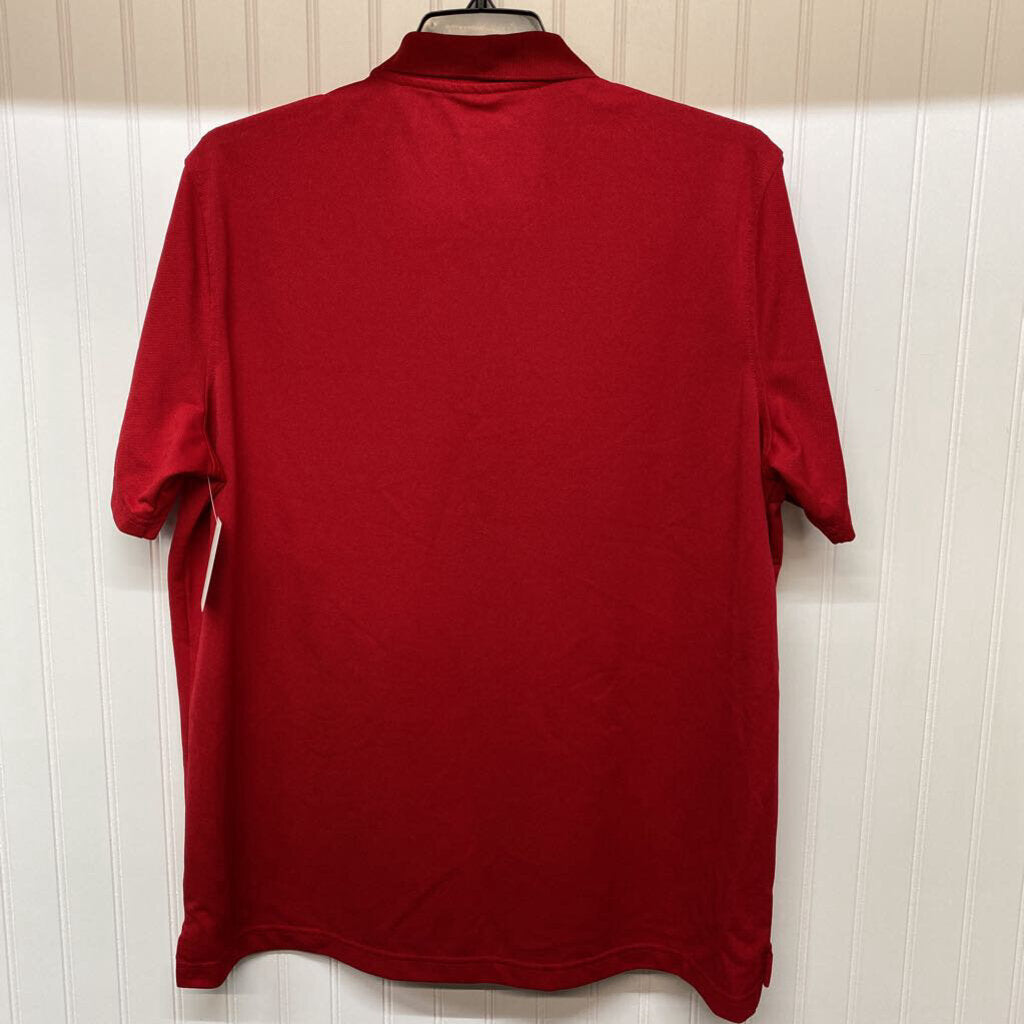 BASIC RED POLO TOP