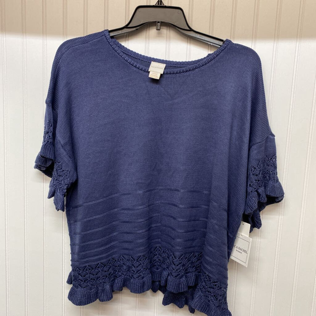 * S/S SWEATERD WITH ACCENT ON SLEEVE