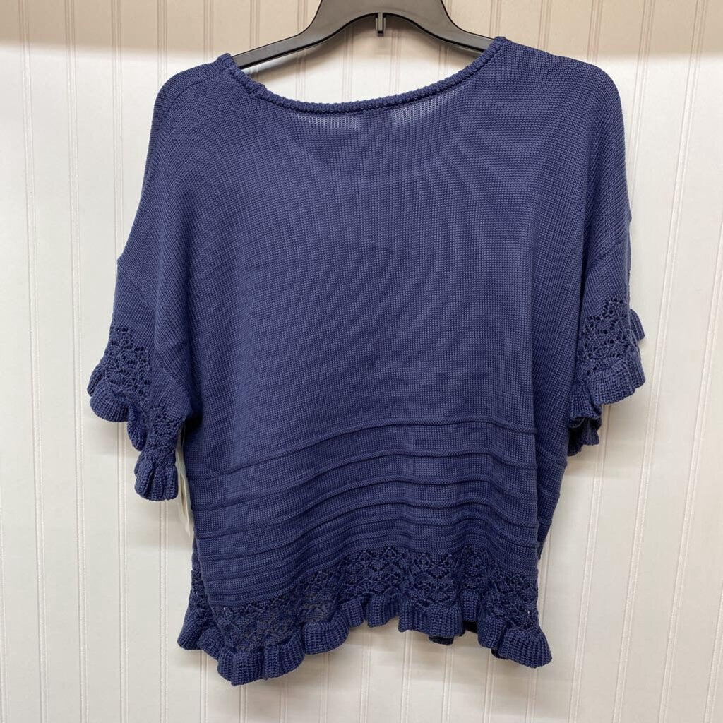 * S/S SWEATERD WITH ACCENT ON SLEEVE
