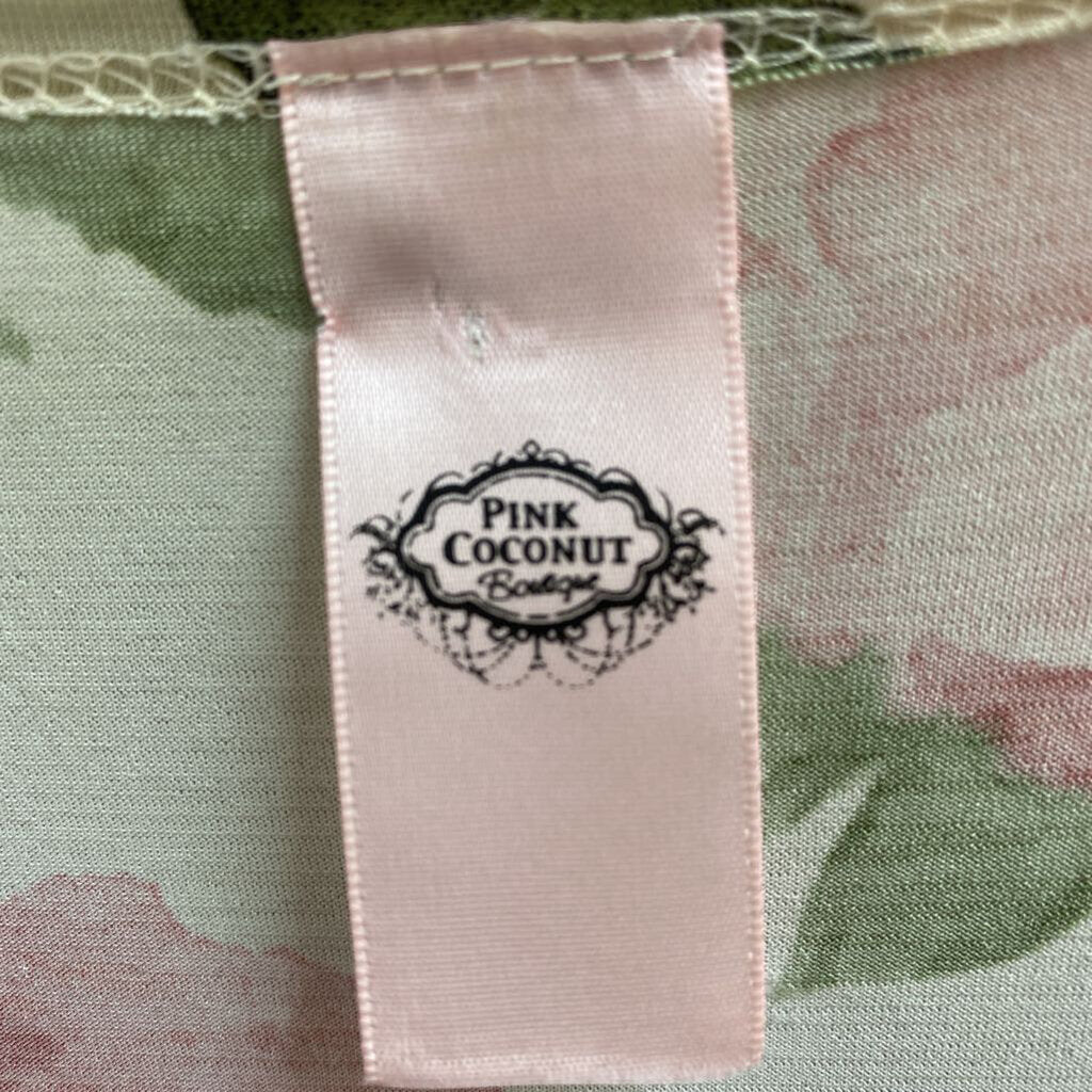 *OPEN FRONT CARDIGAN WITH FLORAL PATTERN