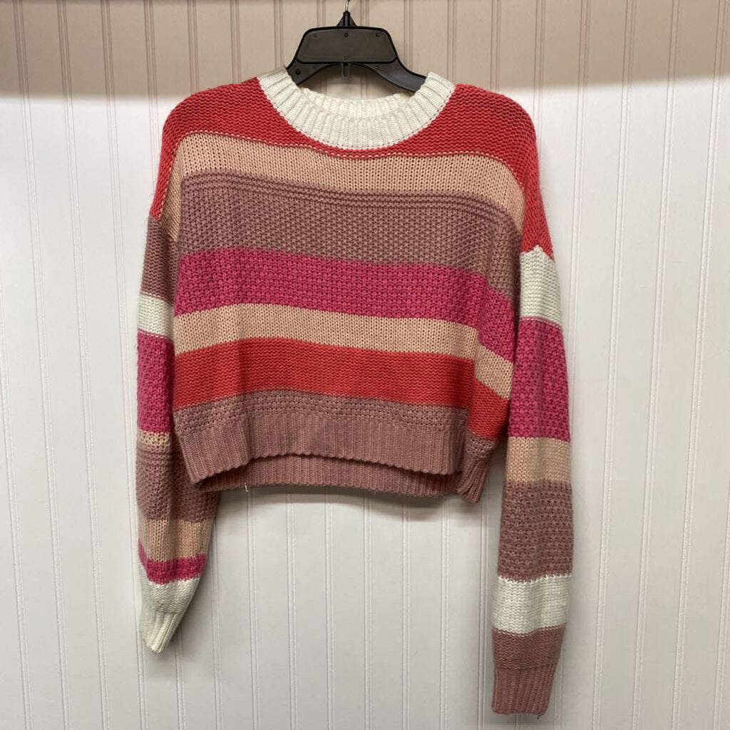 CROPPED STRIPED SWEATER