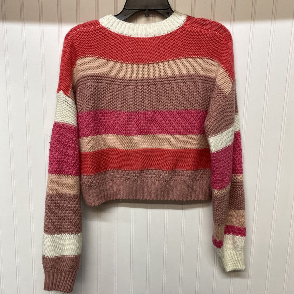 CROPPED STRIPED SWEATER