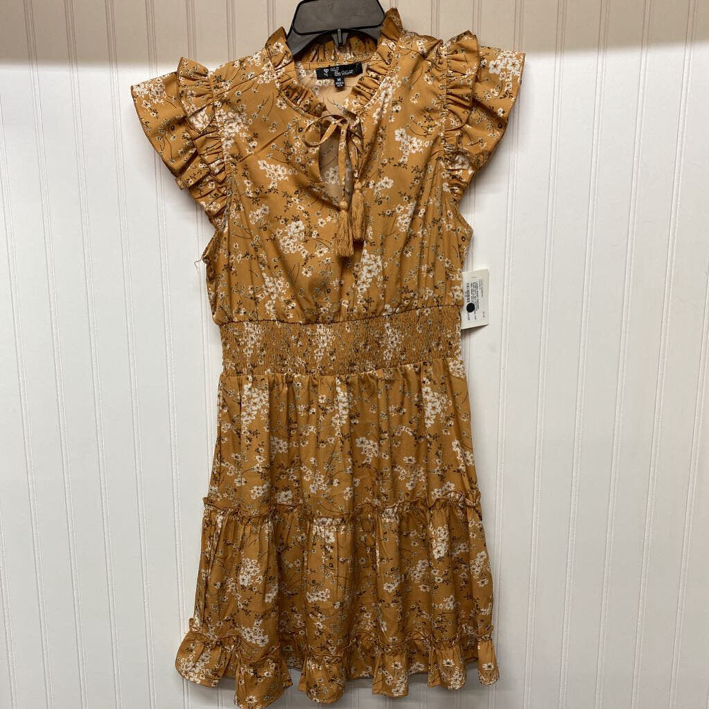 RUFFLED SLEEVLESS DRESS