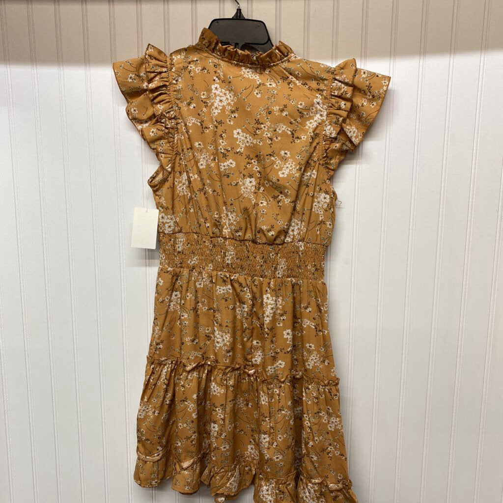 RUFFLED SLEEVLESS DRESS