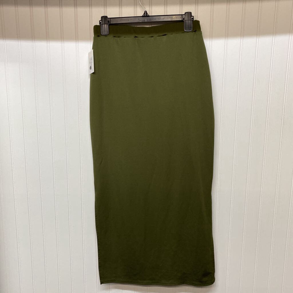 ELASTIC WAIST LONG SKIRT