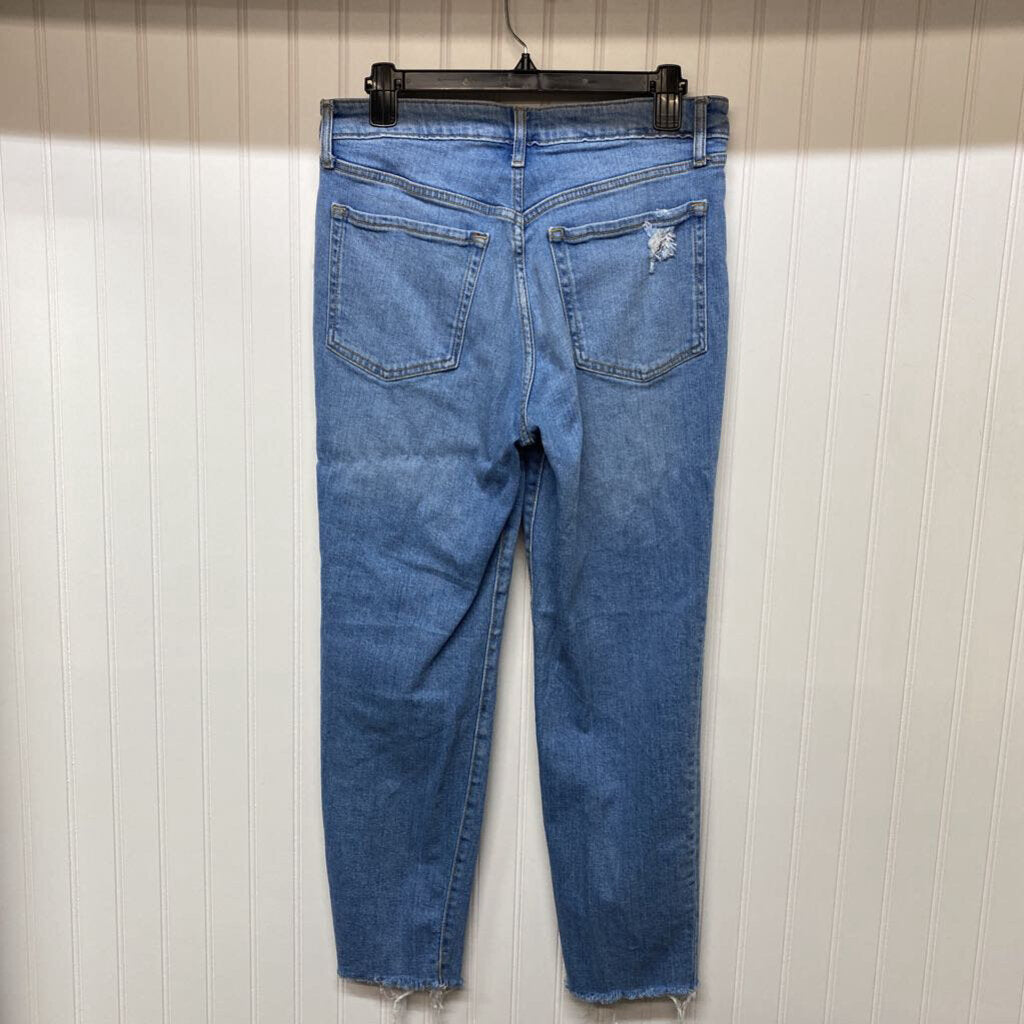 DISTRESSED HIGH RISE STRAIGHT