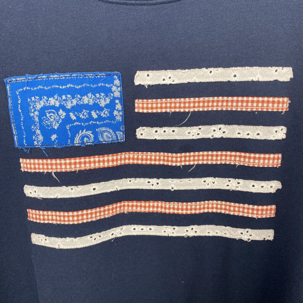 SWEATSHIRT WITH AMERICAN FLAG