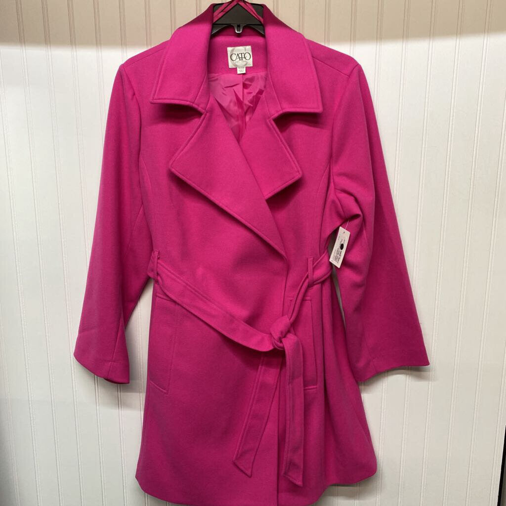 SOLID FLEECE TRENCHCOAT