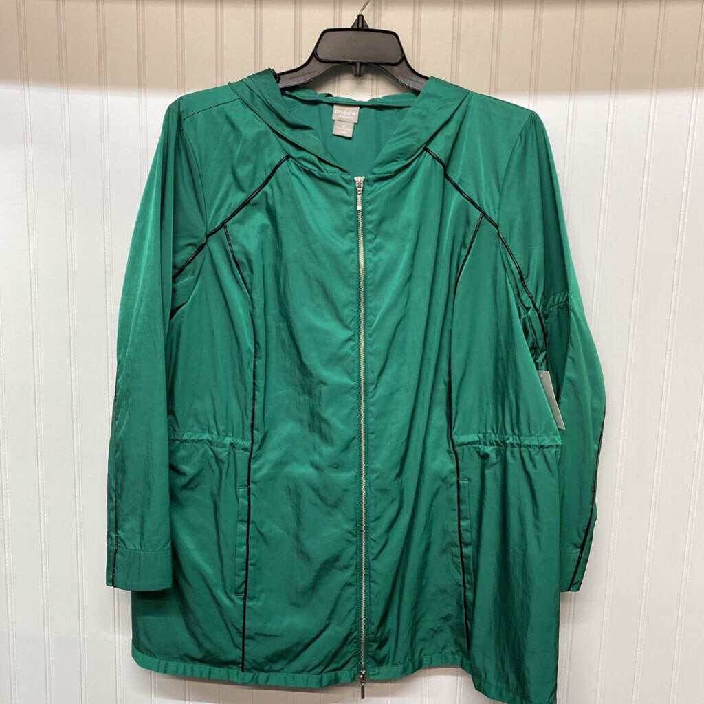 *ZIP FRONT LIGHT WEIGHT/ RAIN JACKET
