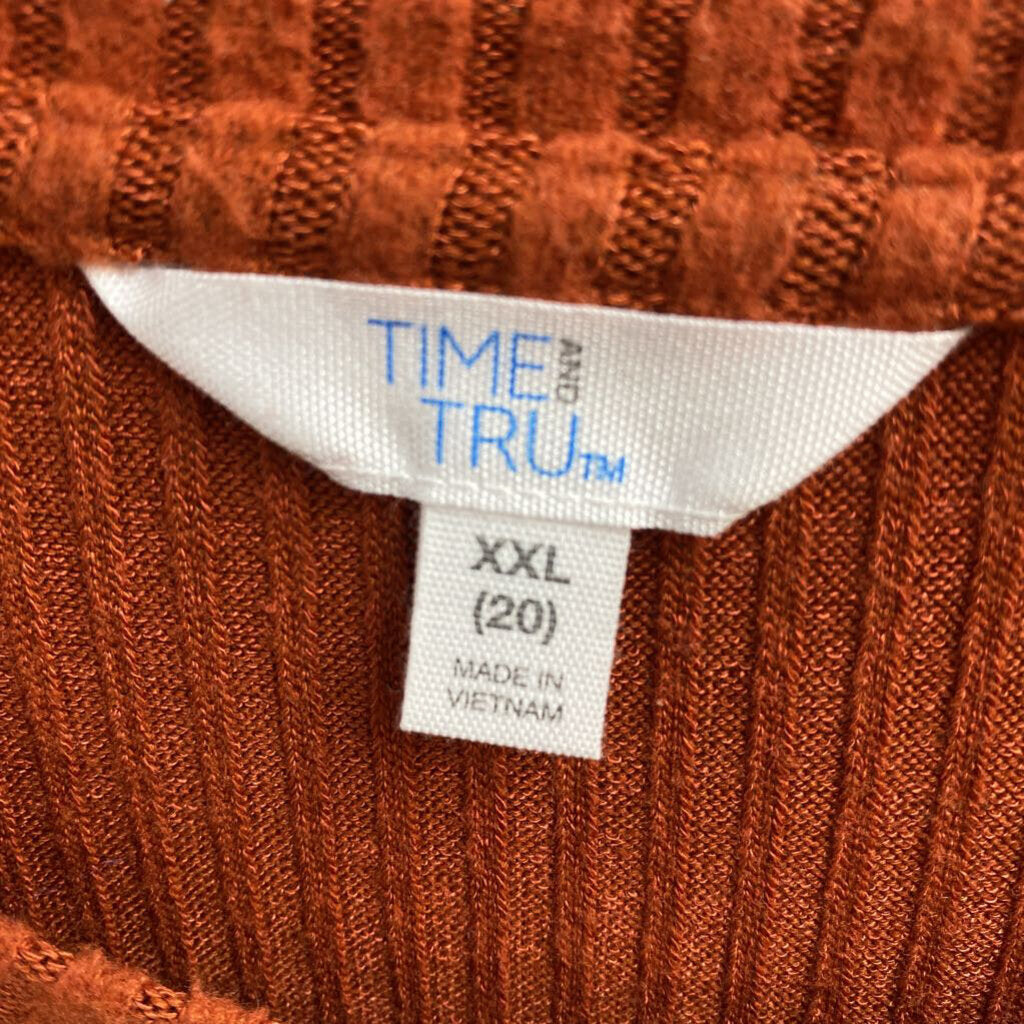 BASIC L/S RIBBED SOLID TOP