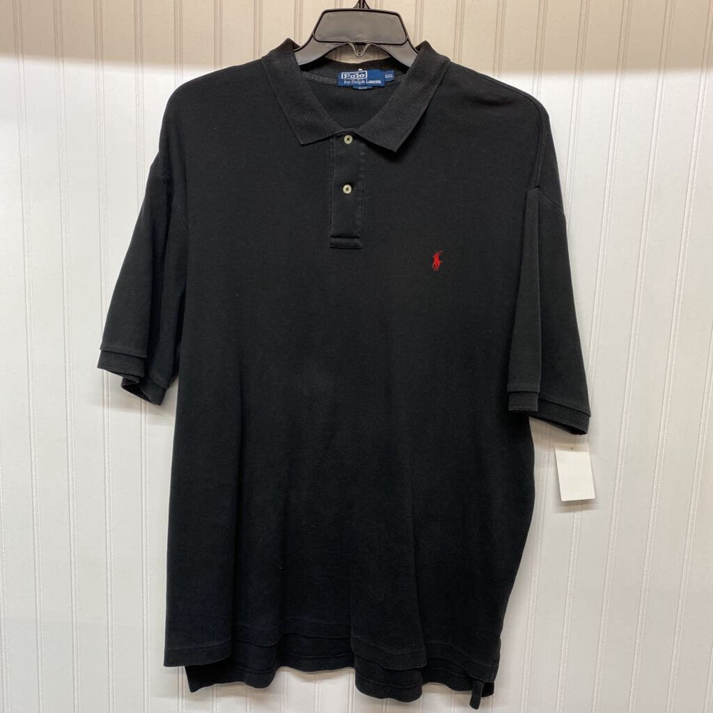 *SOLID BLACK POLO