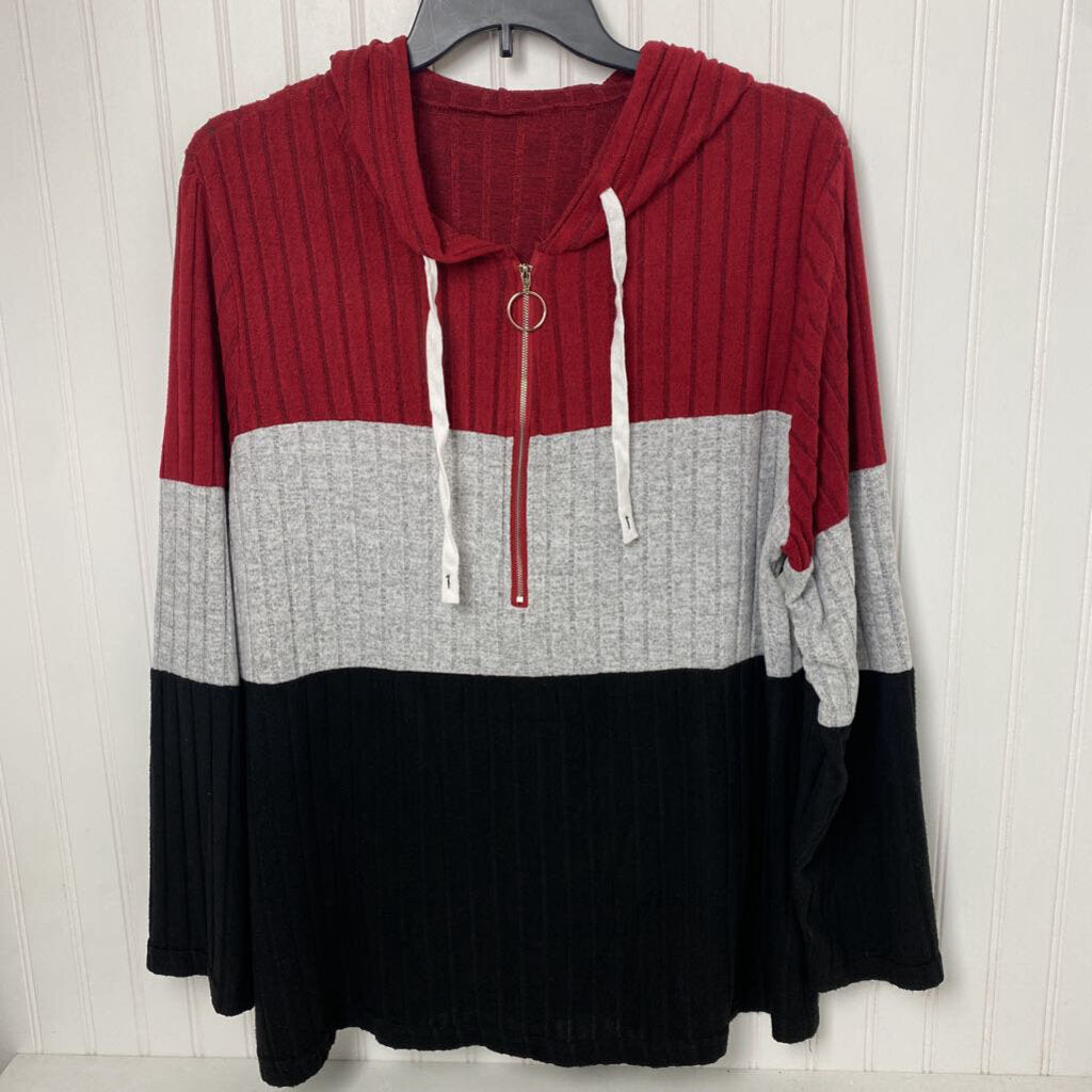 HOODED 1/4 ZIP PULLOVER